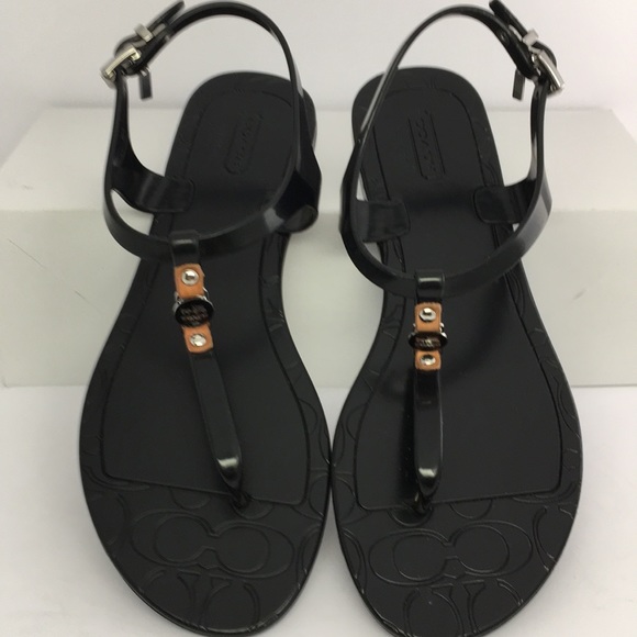 Coach Shoes - ❤️Coach Piccadilly Black Sandals Size 7B